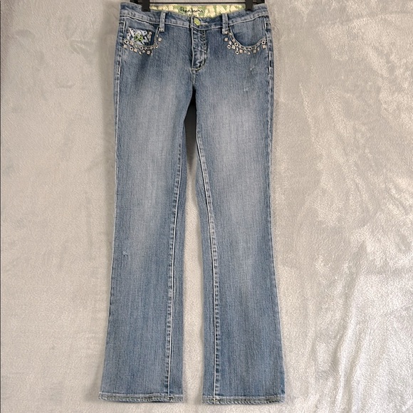 Pepe Jeans Denim - Pepe Jeans London metal embellished, Stretch Boot Cut Jeans sz 30
